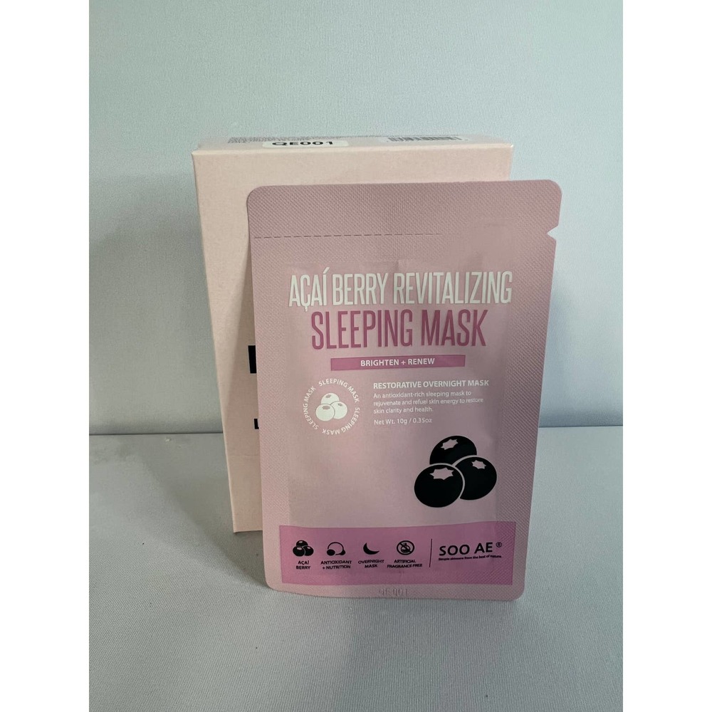 Soo'ae Acai Berry Revitalizing Sleep Masks - 12 Pack - Free Shipping